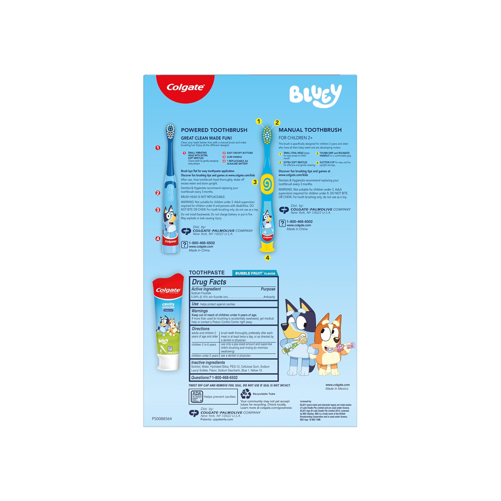 COLGATE BLUEY SET CEPILLO DE DIENTES Y PASTA INFANTIL - 5