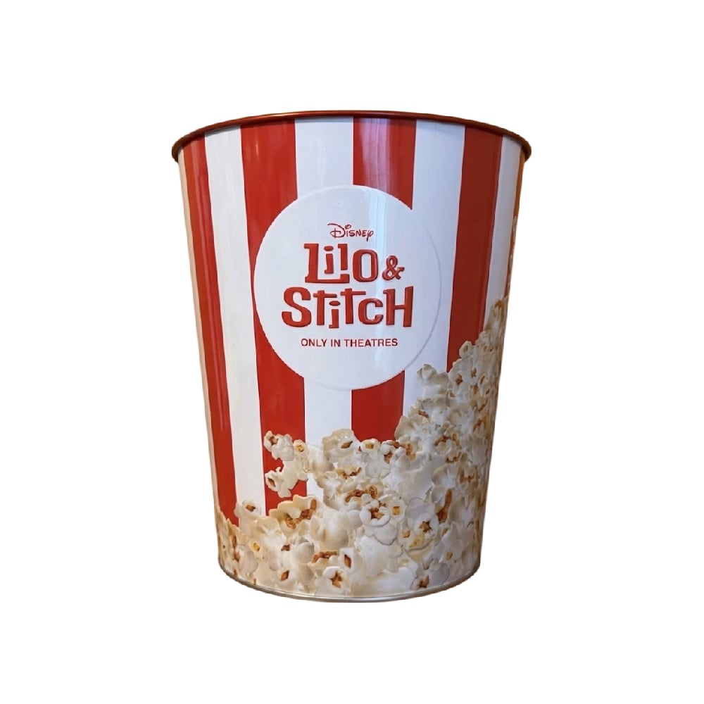 POPCORN BUCKET LILO AND STITCH TIN INCLUYE PELUCHE Y LLAVERO - 2