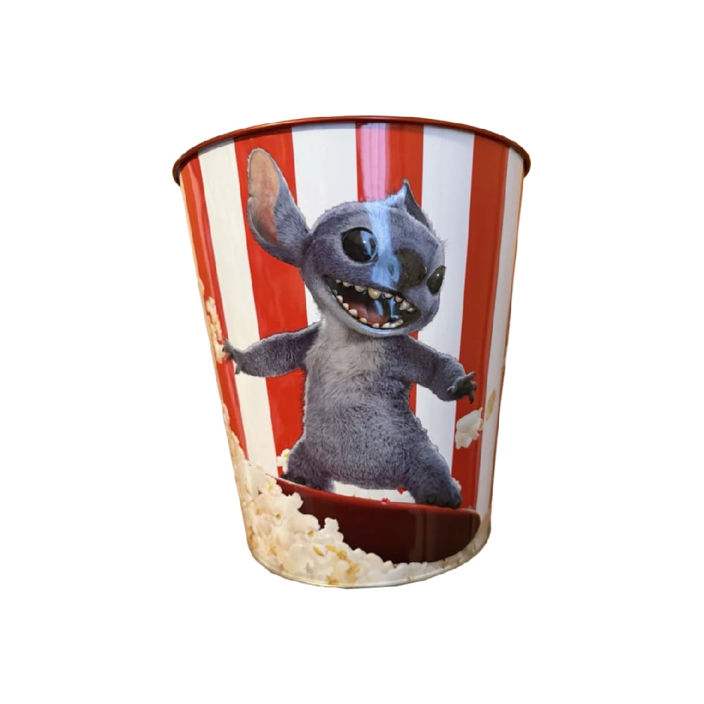 POPCORN BUCKET LILO AND STITCH TIN INCLUYE PELUCHE Y LLAVERO - 5