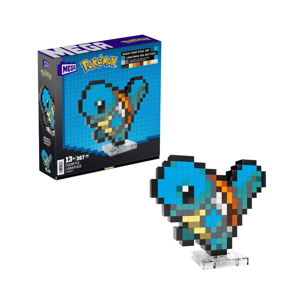 MEGA POKEMON SQUIRTLE CONSTRUCTION RETRO - 1