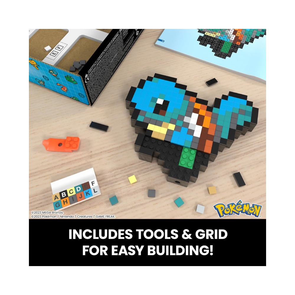 MEGA POKEMON SQUIRTLE CONSTRUCTION RETRO - 3