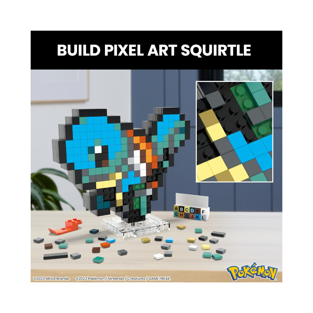 MEGA POKEMON SQUIRTLE CONSTRUCTION RETRO - 5