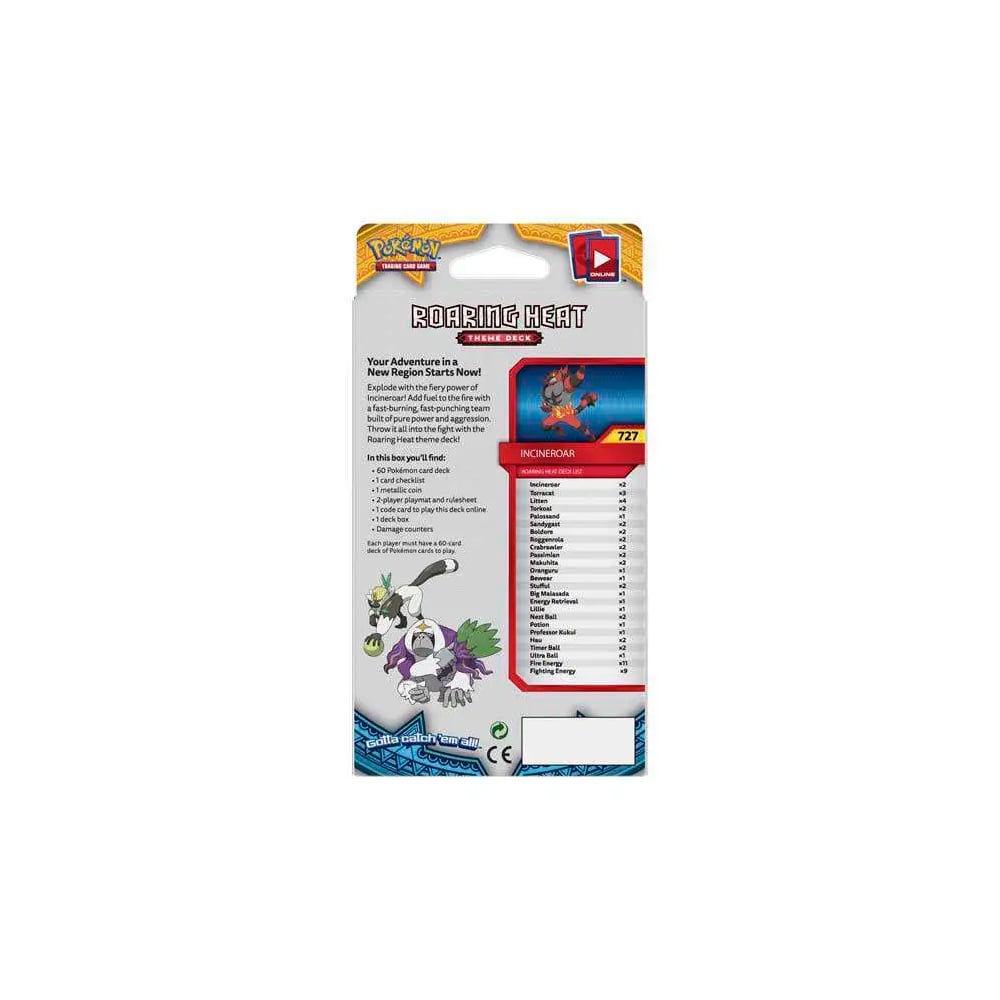 POKEMON SUN MOON ROARING HEAT THEME DECK - 3