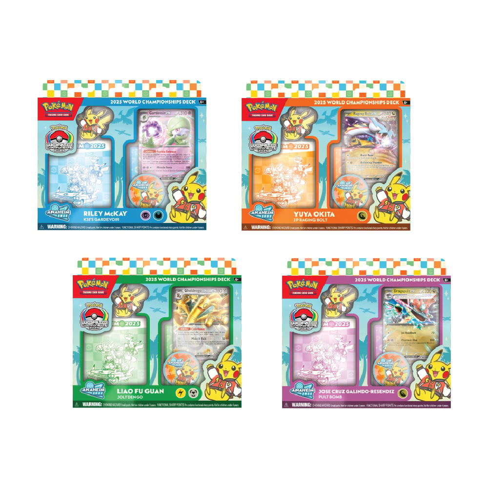POKEMON TCG 2025 WORLD CHAMPIONSHIP SET DE 4 INGLES - 1