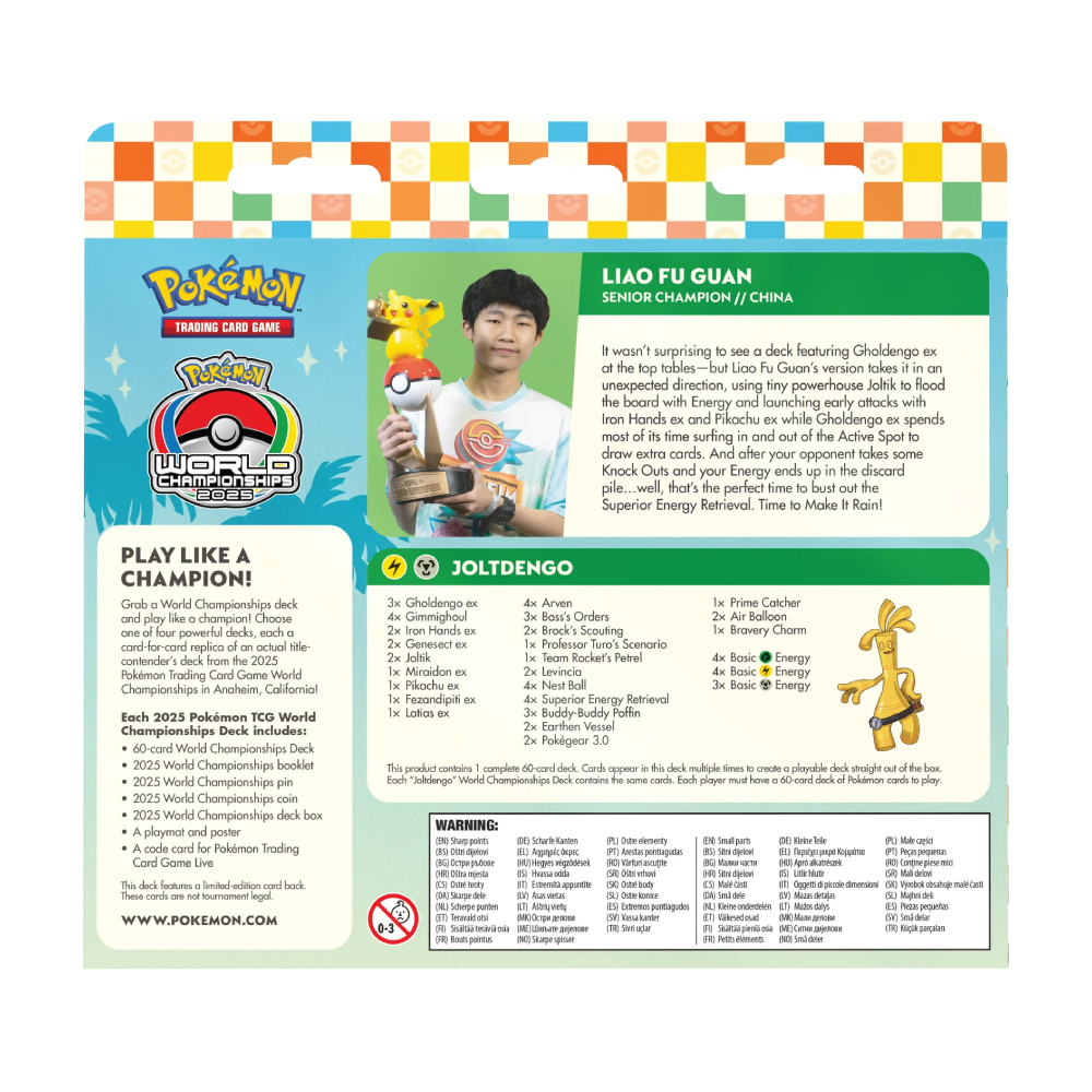 POKEMON TCG 2025 WORLD CHAMPIONSHIP SET DE 4 INGLES - 3