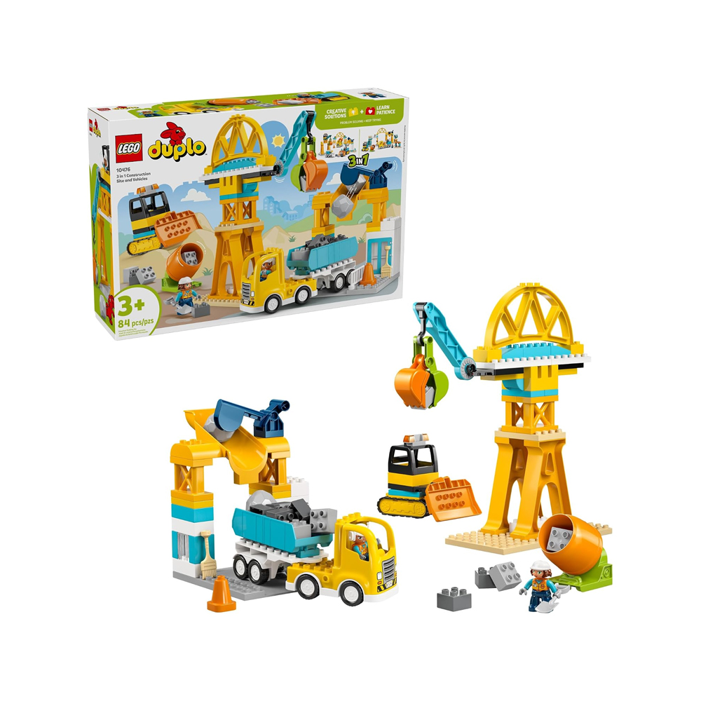LEGO DUPLO TOWN 3 IN 1 CONSTRUCTION SITE AND VEHICLES 10476 - 1