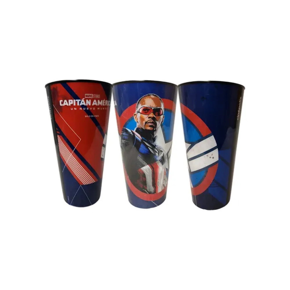 COMBO POPCORN BUCKET AND CUP CAPTAIN AMERICA BRAVE WORLD - 3