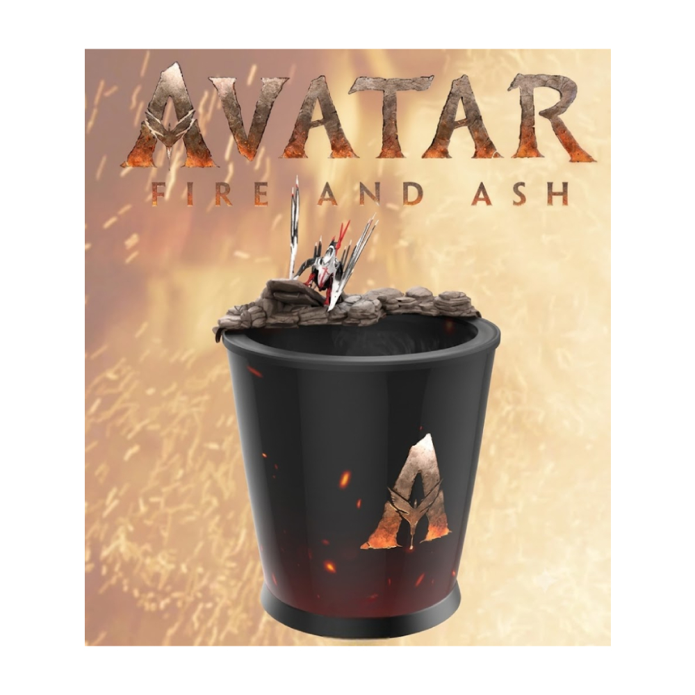 POPCORN BUCKET AVATAR FIRE AND ASH DOUBLE WALL LED - 2