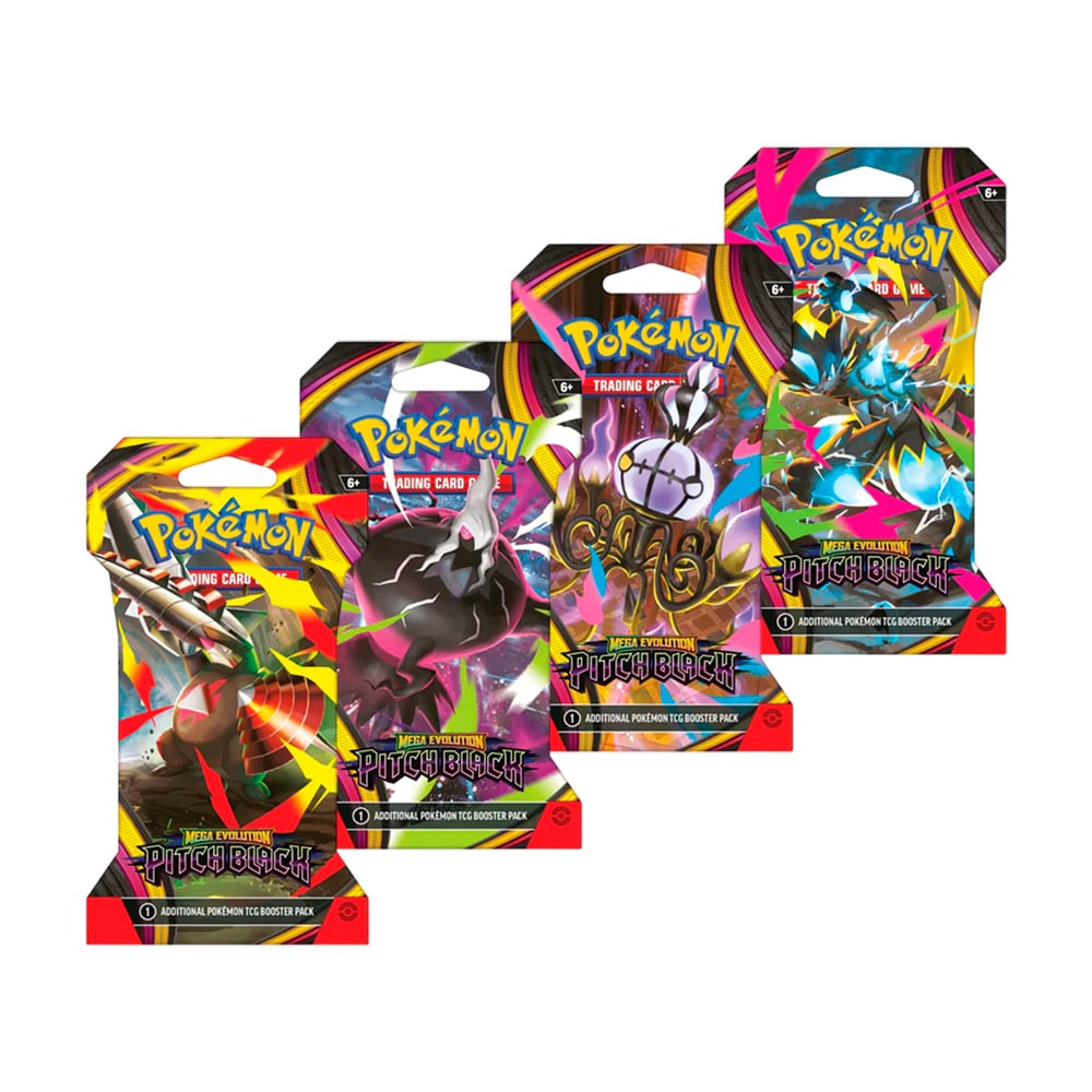 POKEMON TCG PITCH BLACK SLEEVED BOOSTER ESPAÑOL - 1