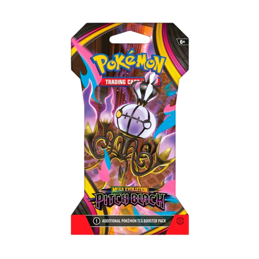 POKEMON TCG PITCH BLACK SLEEVED BOOSTER ESPAÑOL - 3