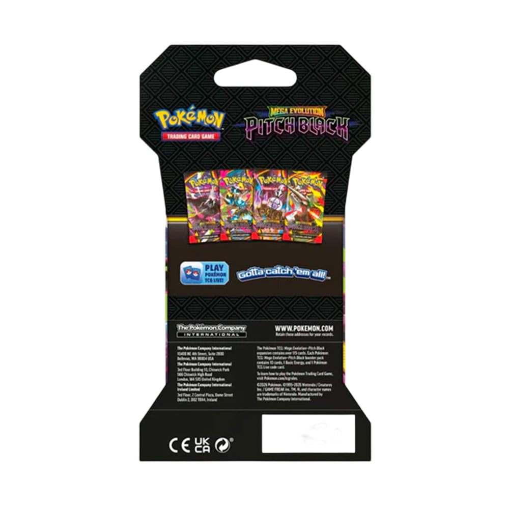 POKEMON TCG PITCH BLACK SLEEVED BOOSTER ESPAÑOL - 6