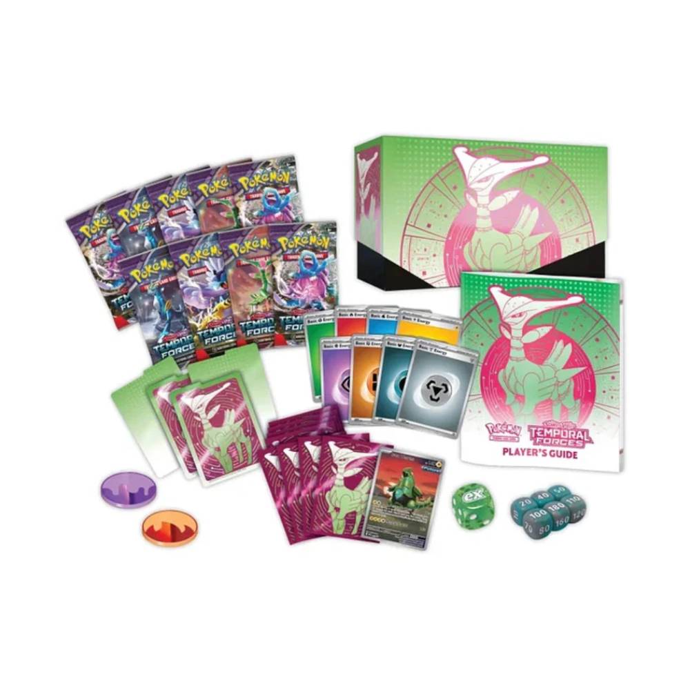 POKEMON TCG ELITE TRAINER BOX FUERZA TEMPORAL IRON LEAVES ESPAÑOL - 1