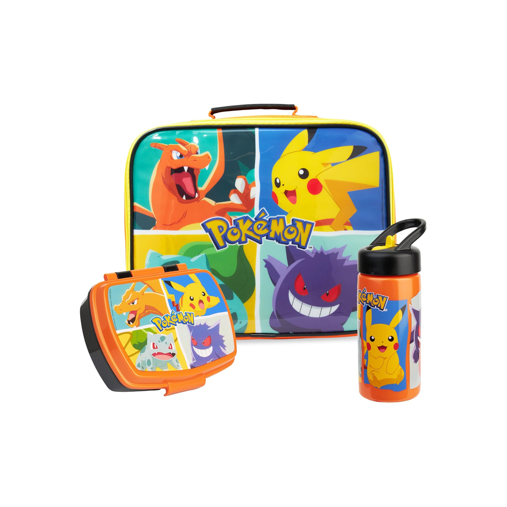 POKEMON LONCHERA SET TAPER TOMATODO CHARIZARD PIKACHU - 1