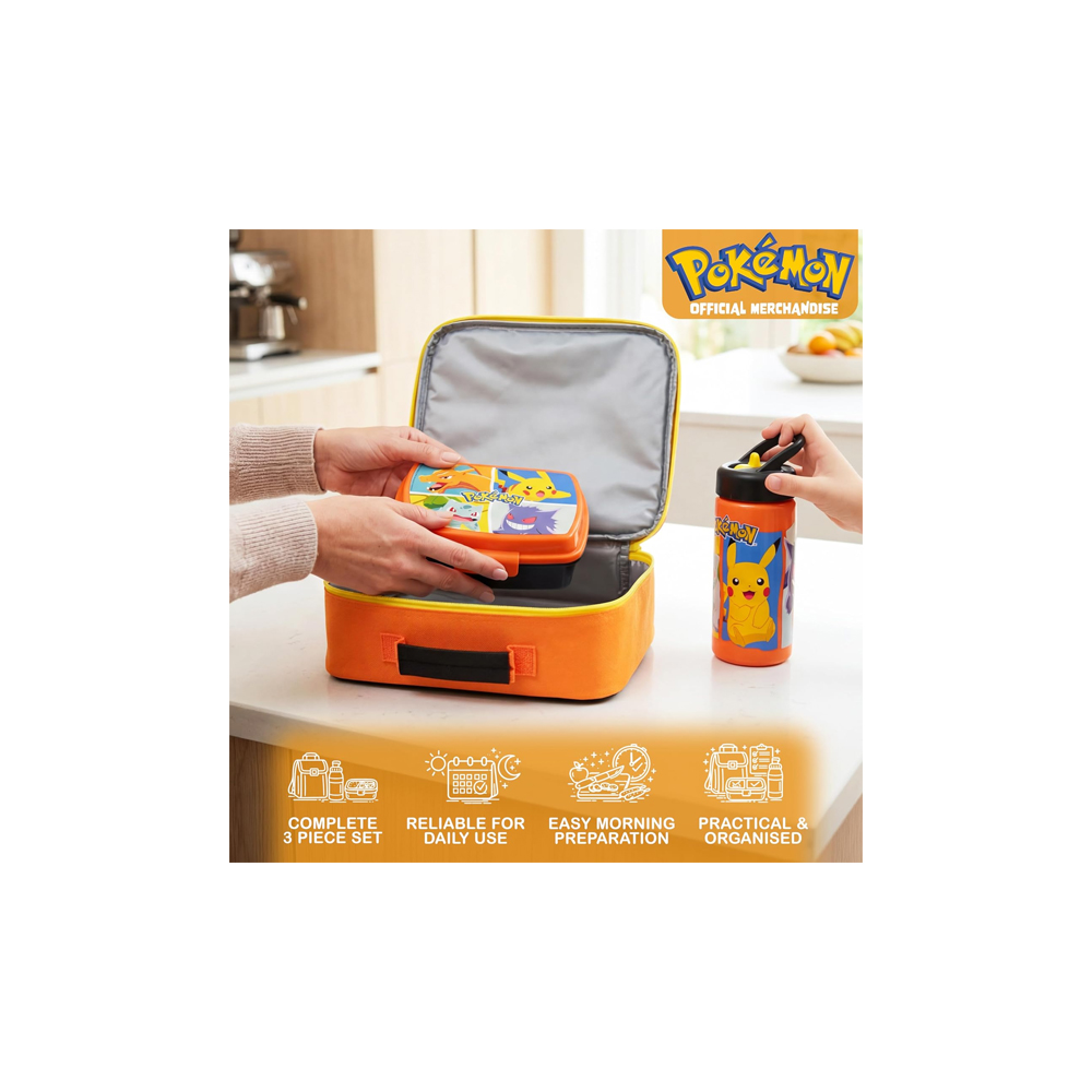 POKEMON LONCHERA SET TAPER TOMATODO CHARIZARD PIKACHU - 4