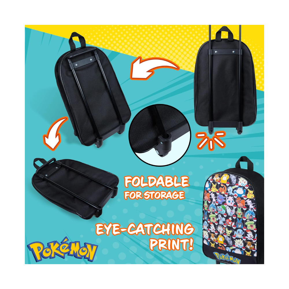 POKEMON MOCHILA CON RUEDAS SMALL GRID - 4