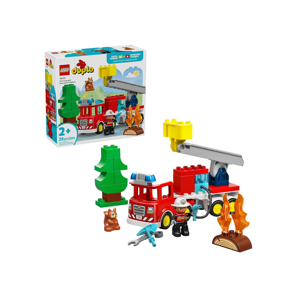 LEGO DUPLO TOWN FIRE TRUCK WITH HOSE 10473 DETALLES - 1