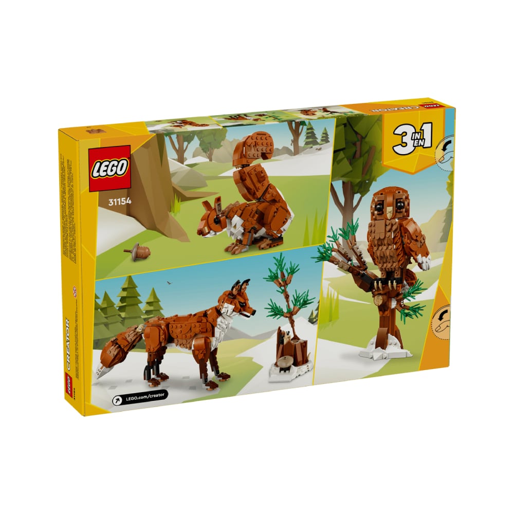 LEGO CREATOR 3 IN 1 FOREST ANIMALS RED FOX 31154 - 5