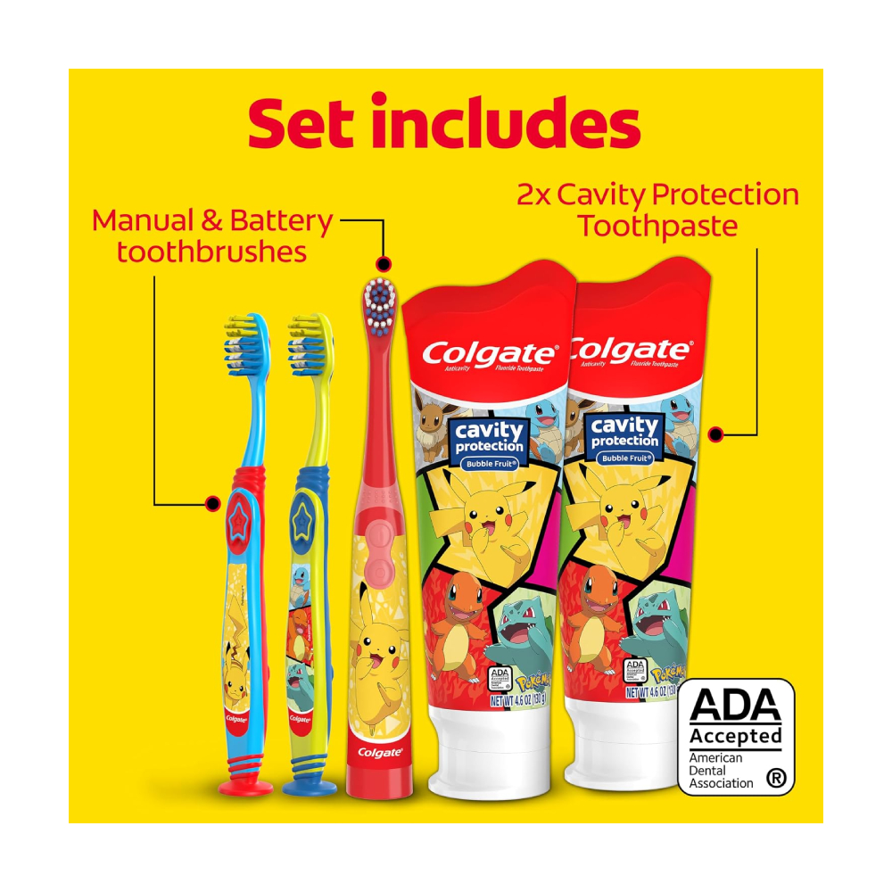 COLGATE POKEMON SET CEPILLO Y PASTA DE DIENTES INFANTIL - 3