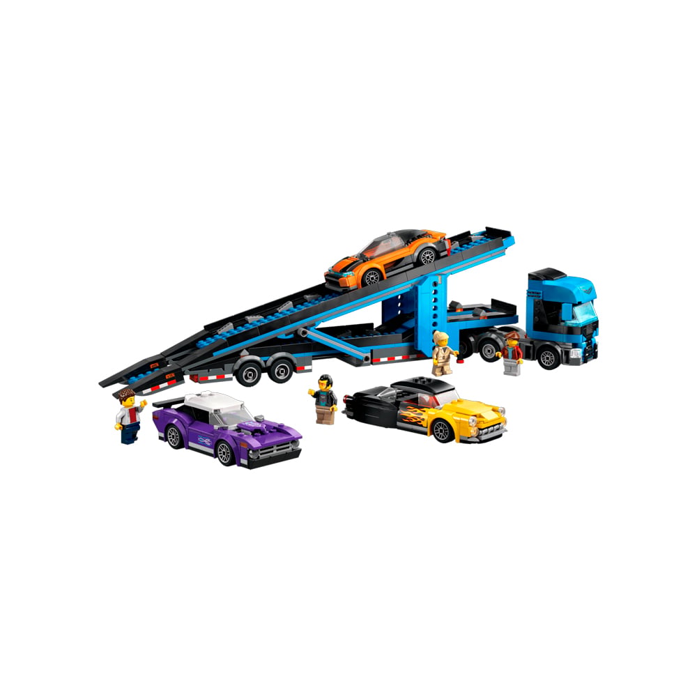 LEGO CITY CAR TRANSPORTER TRUCK WITH SPORTS CARS 60408 - 2