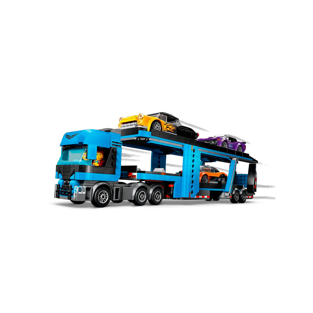 LEGO CITY CAR TRANSPORTER TRUCK WITH SPORTS CARS 60408 - 3