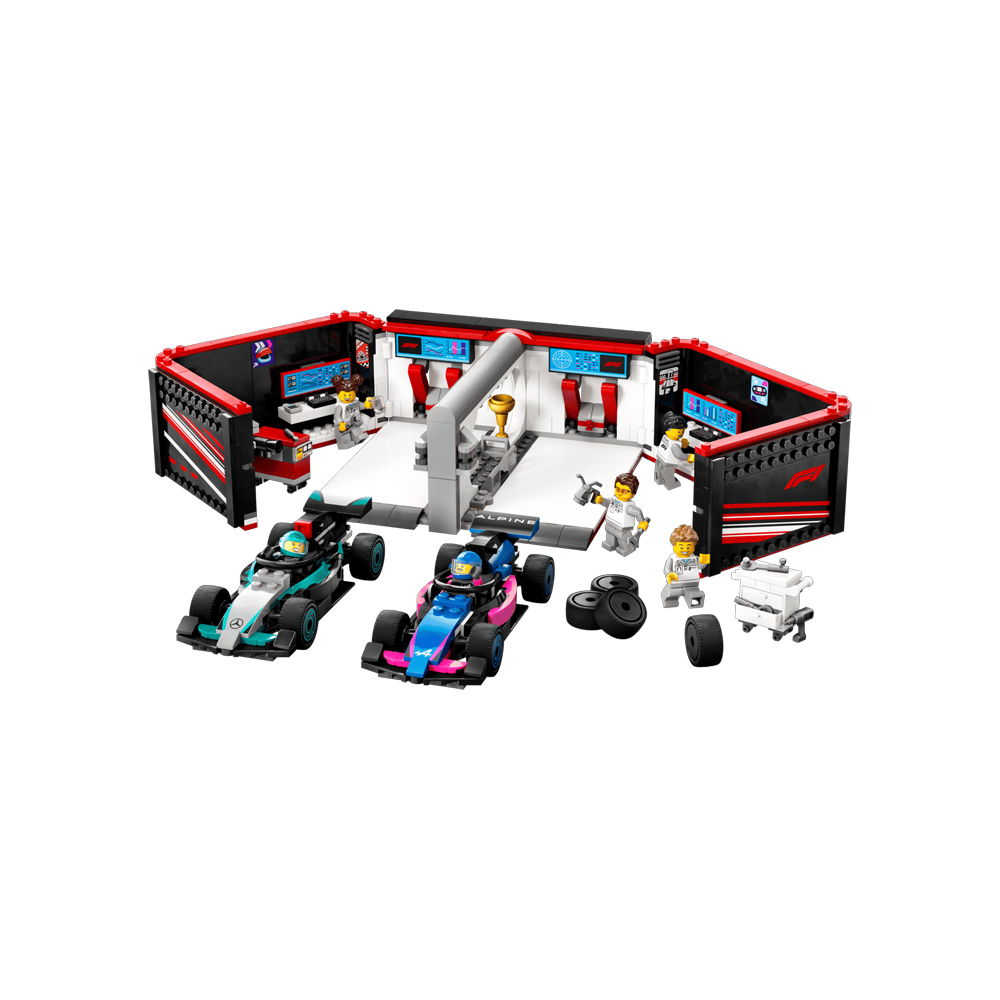 LEGO CITY F1 GARAGE MERCEDES AMG ALPINE CARS 60444 - 2