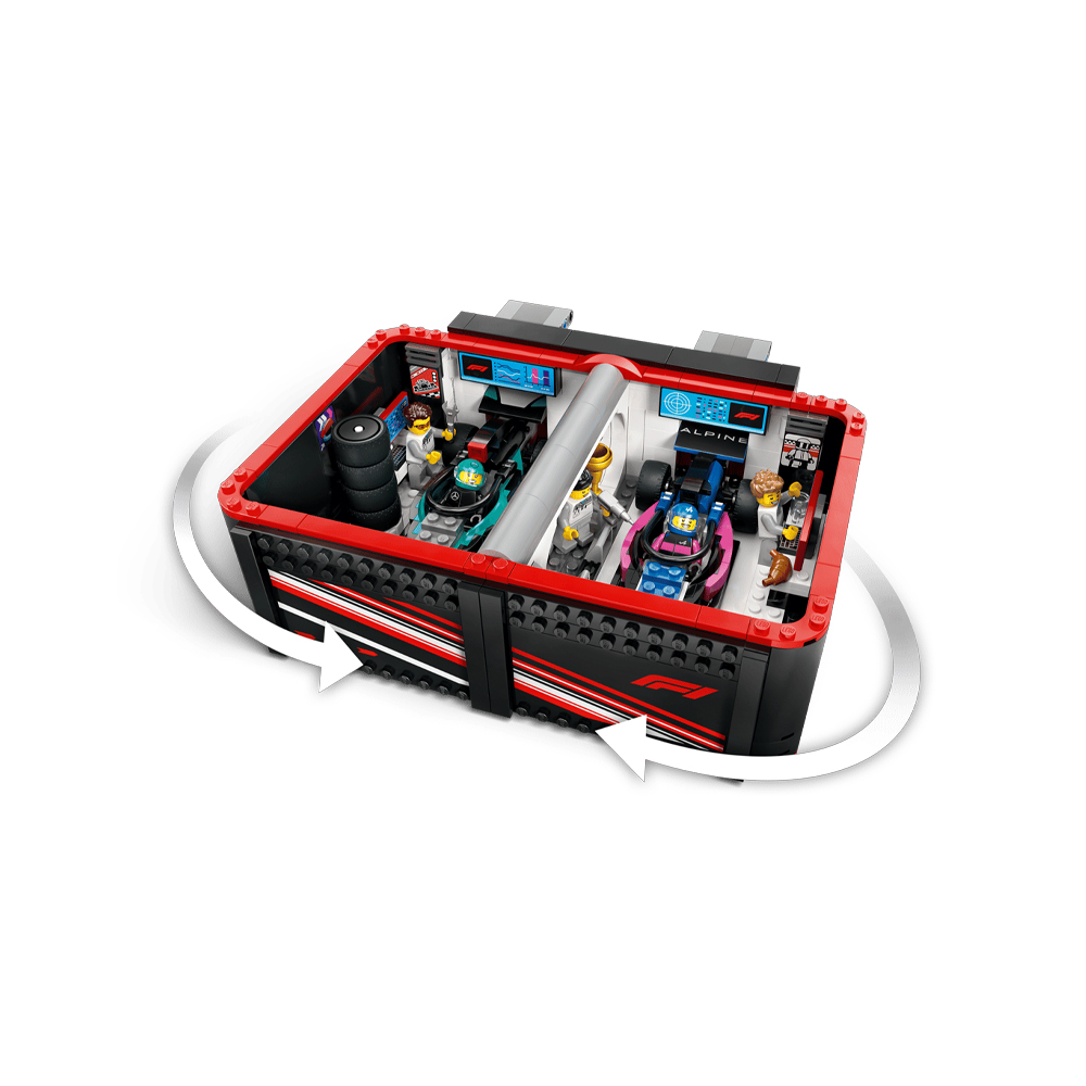 LEGO CITY F1 GARAGE MERCEDES AMG ALPINE CARS 60444 - 4