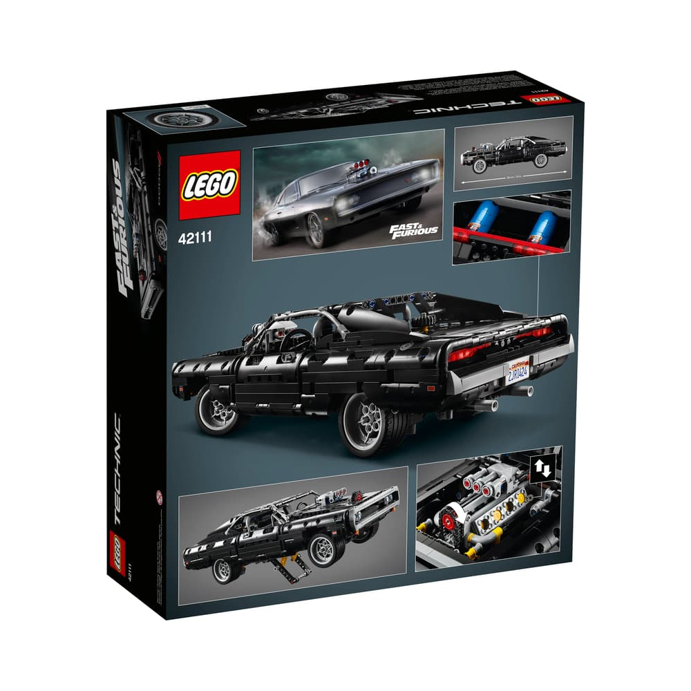 LEGO TECHNIC DOMS DODGE CHARGER 42111 DETALLES - 6