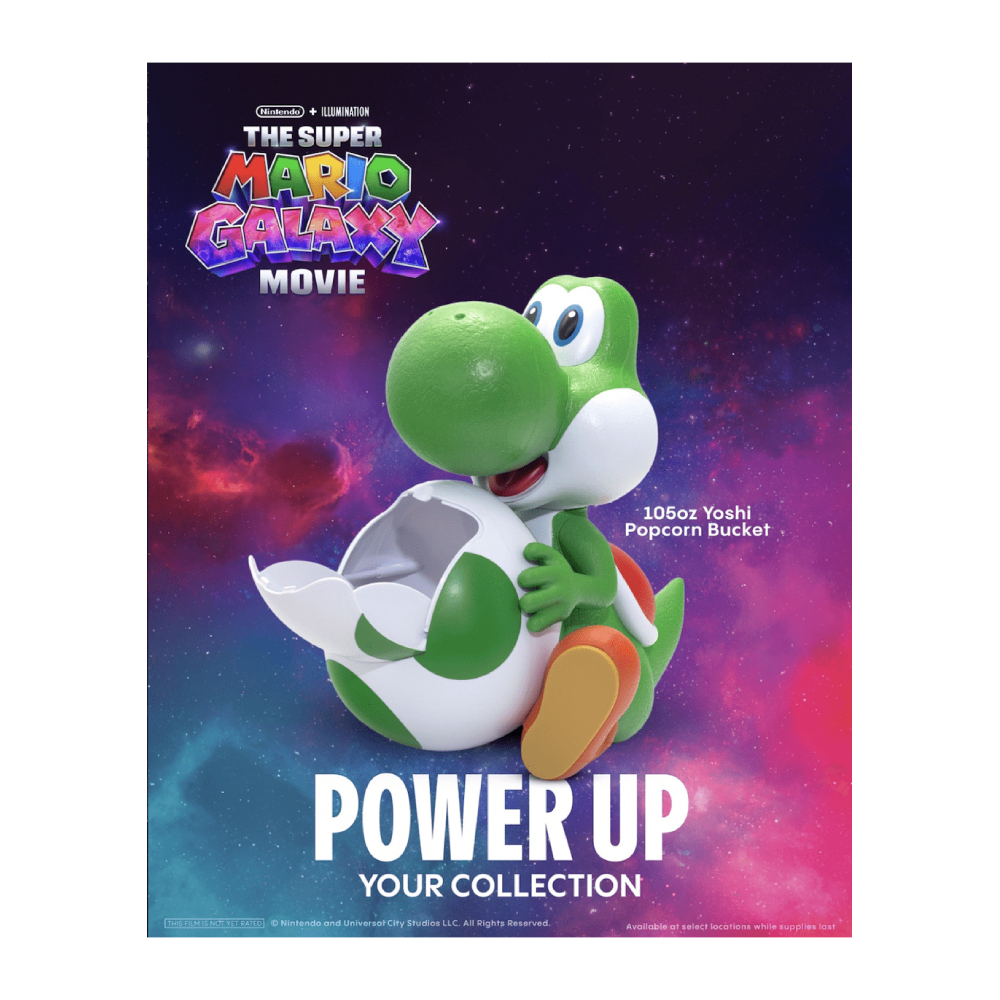 SUPER MARIO GALAXY YOSHI POPCORN BUCKET AMC USA - 4