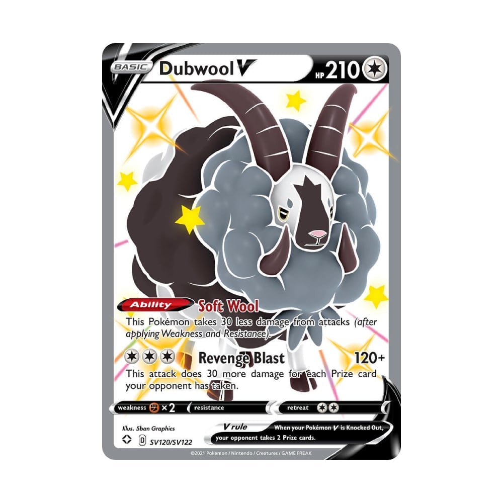 POKEMON TCG DUBWOOL V SV120 122 INGLES - 1