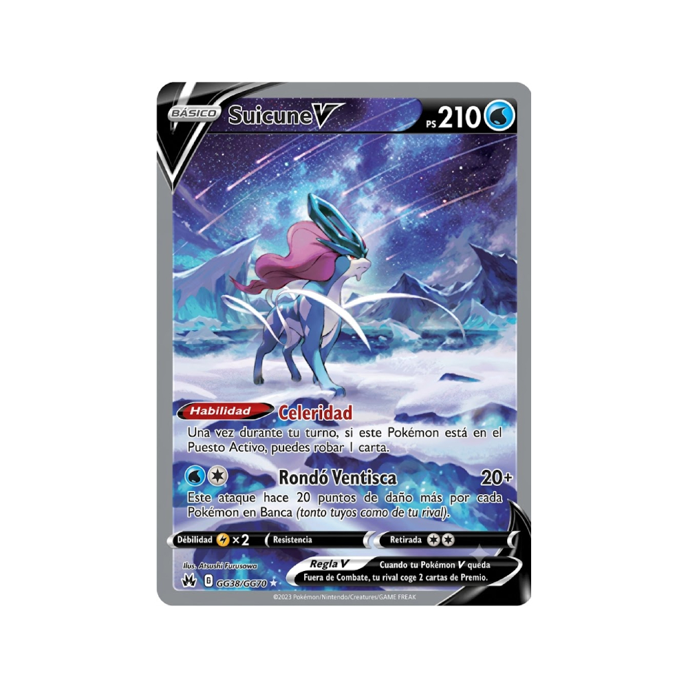 SUICUNE V SWSH CROWN ZENITH GG38 GG70 ESPAÑOL - 1