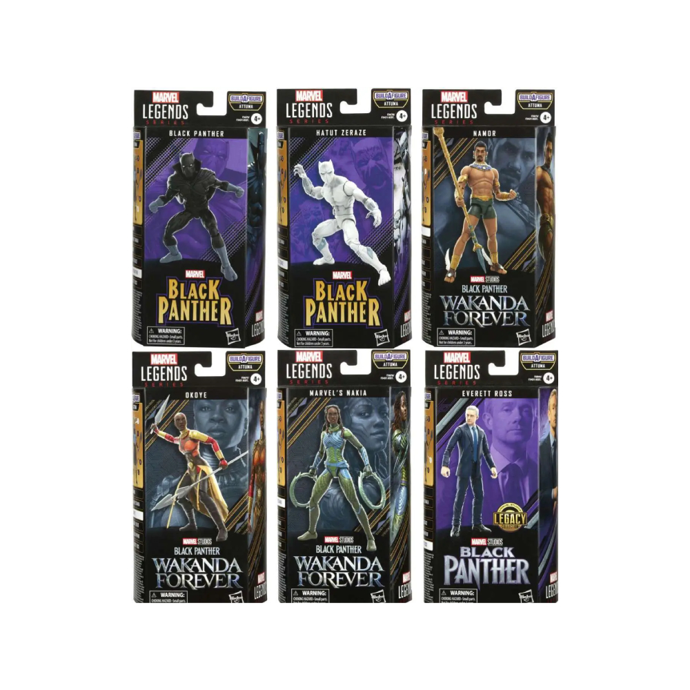 MARVEL LEGENDS BLACK PANTHER WAKANDA FOREVER SET 6 - 1