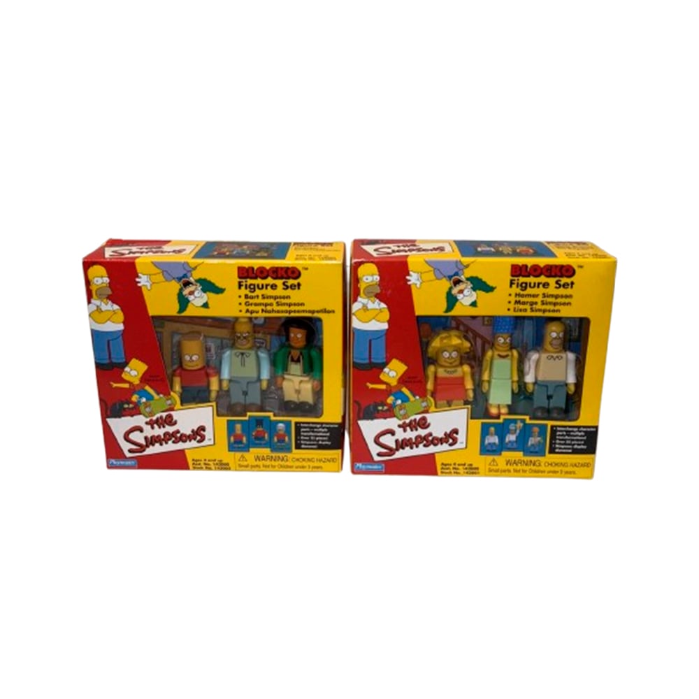 VTG THE SIMPSONS BLOCKO FIGURE SET - 1