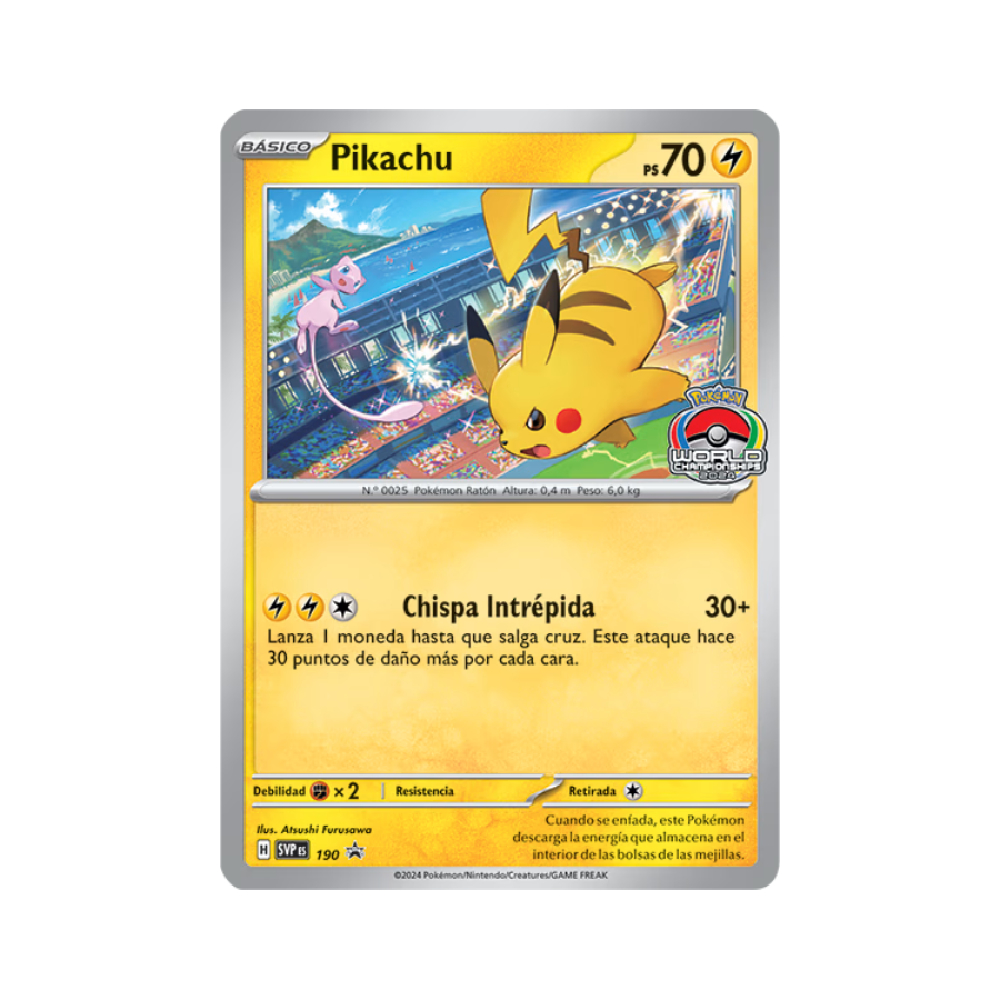 PIKACHU SVP190 POKEMON SCARLET VIOLET PROMO ESPAÑOL - 1