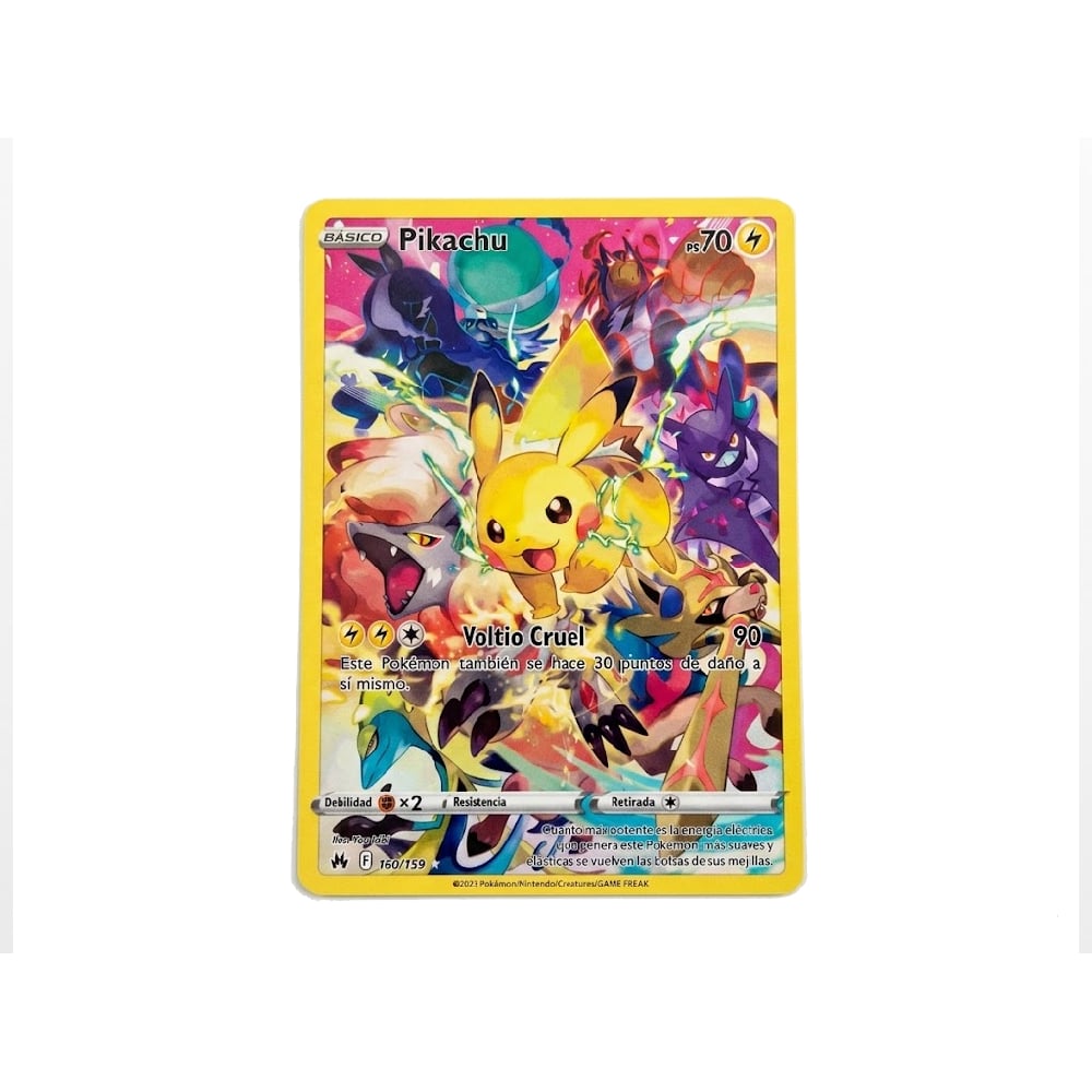 PIKACHU 160 159 CROWN ZENITH HOLO SECRET ESPAÑOL - 1