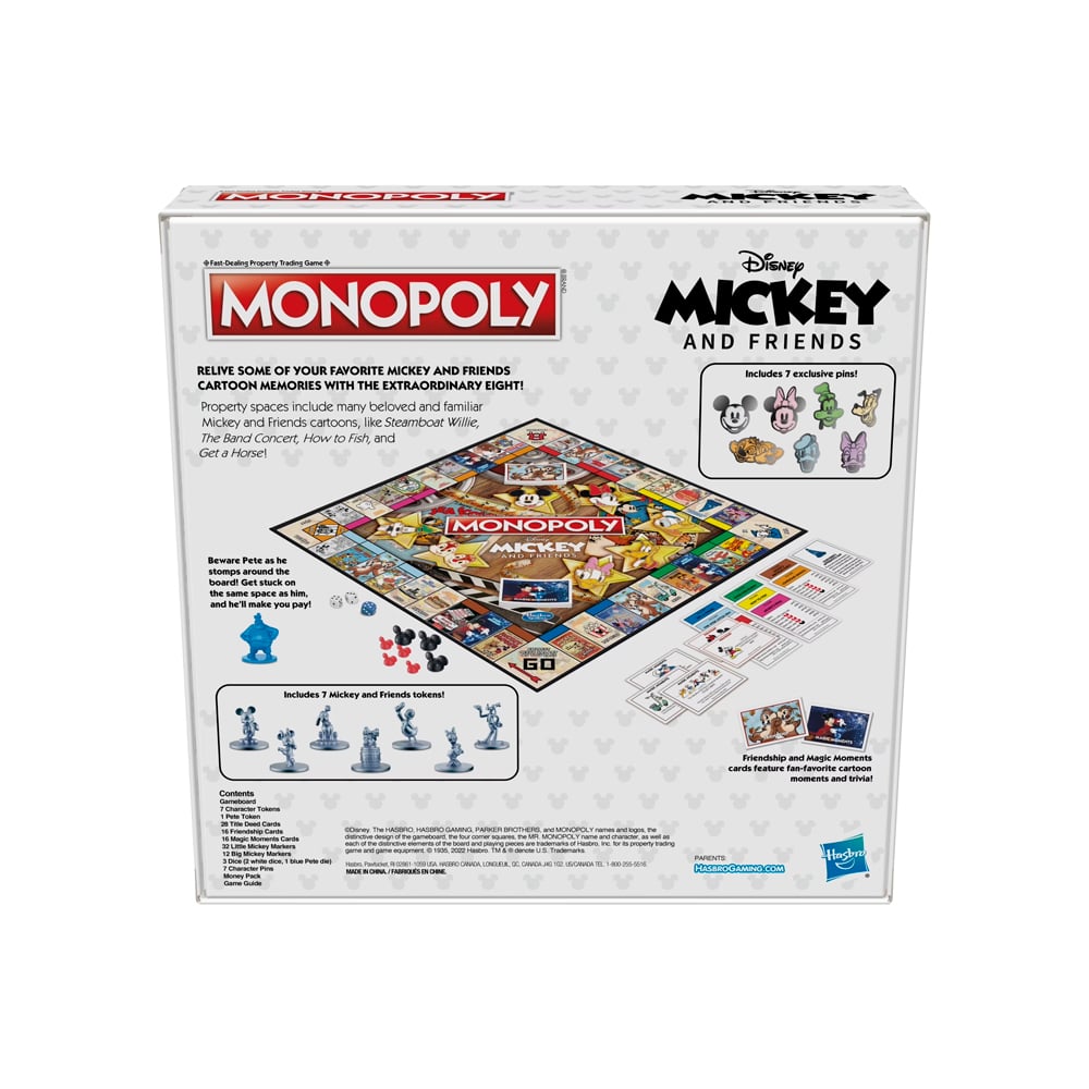 MONOPOLY DISNEY MICKEY AND FRIENDS EDITION HASBRO INGLES - 3