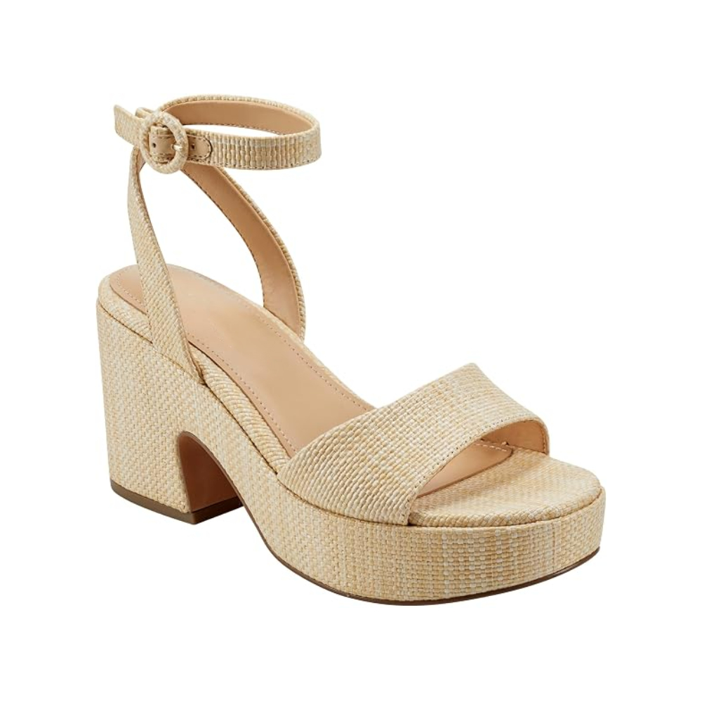 SANDALIA CALVIN KLEIN SUMMER HEELED LIGHT DAMA TALLA 6 - 1