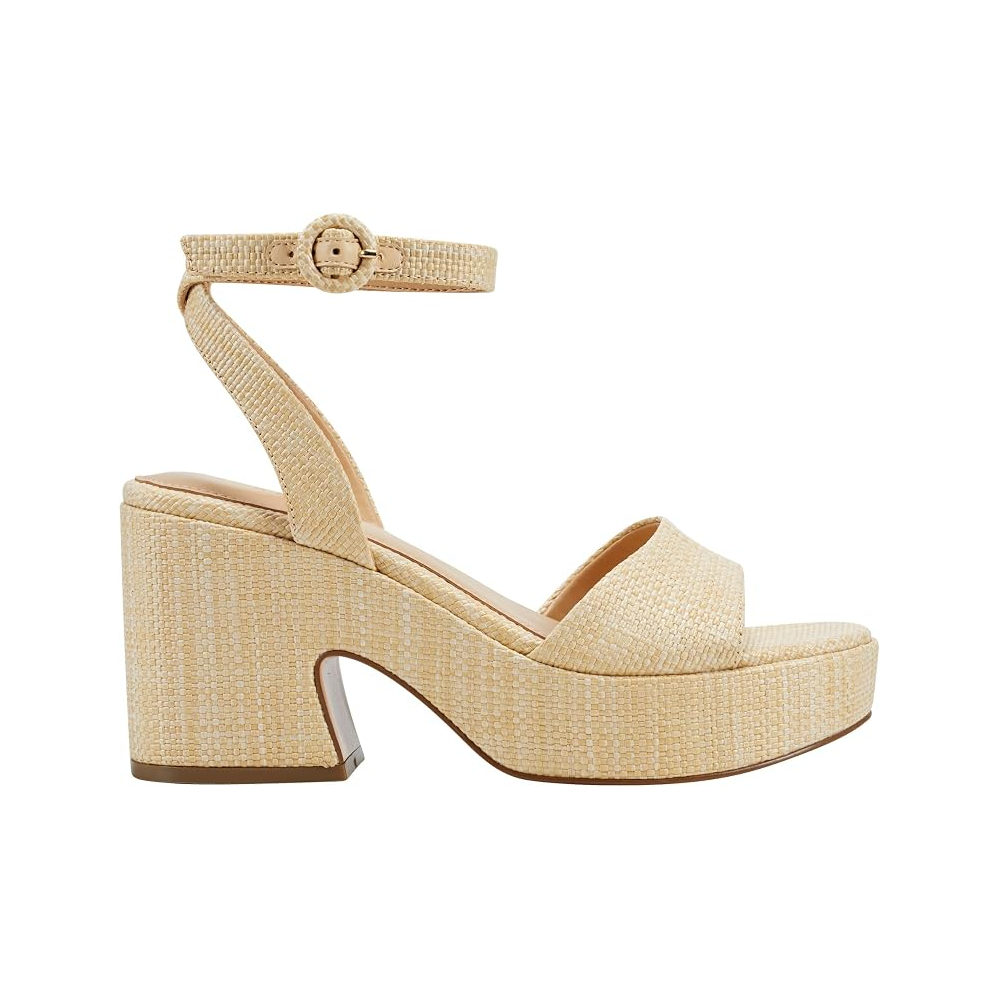 SANDALIA CALVIN KLEIN SUMMER HEELED LIGHT DAMA TALLA 6 - 4