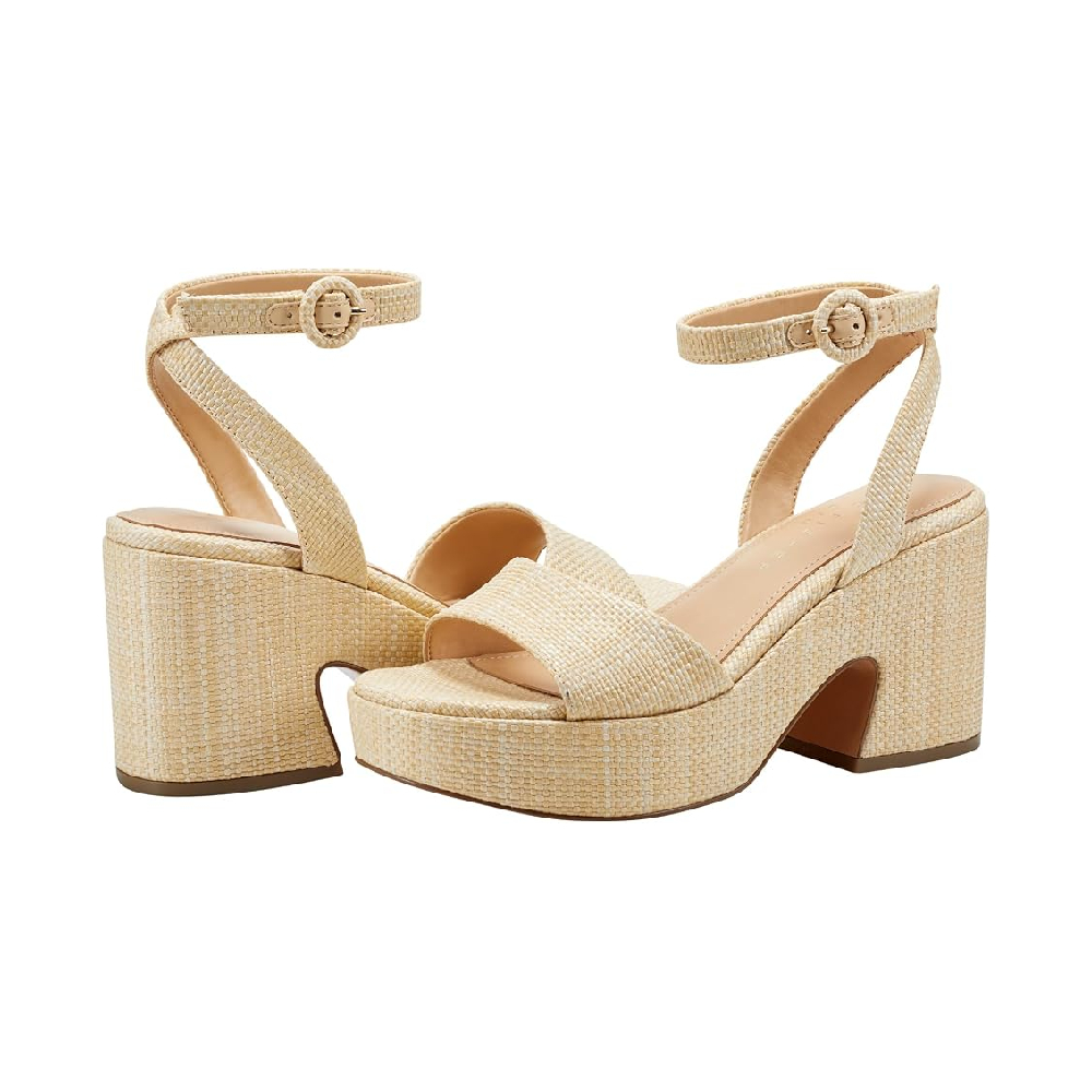 SANDALIA CALVIN KLEIN SUMMER HEELED LIGHT DAMA TALLA 6 - 5