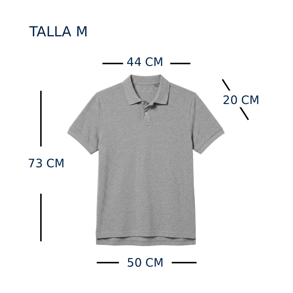 POLO MANGA CORTA AEROPOSTALE HOMBRE PLOMO TALLA M - 2
