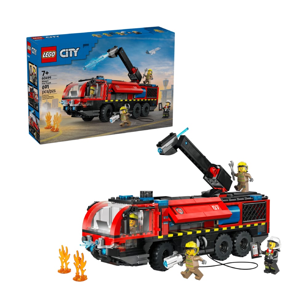 LEGO CITY AIRPORT FIRE TRUCK PRETEND PLAY EMERGENCY 60499 - 1