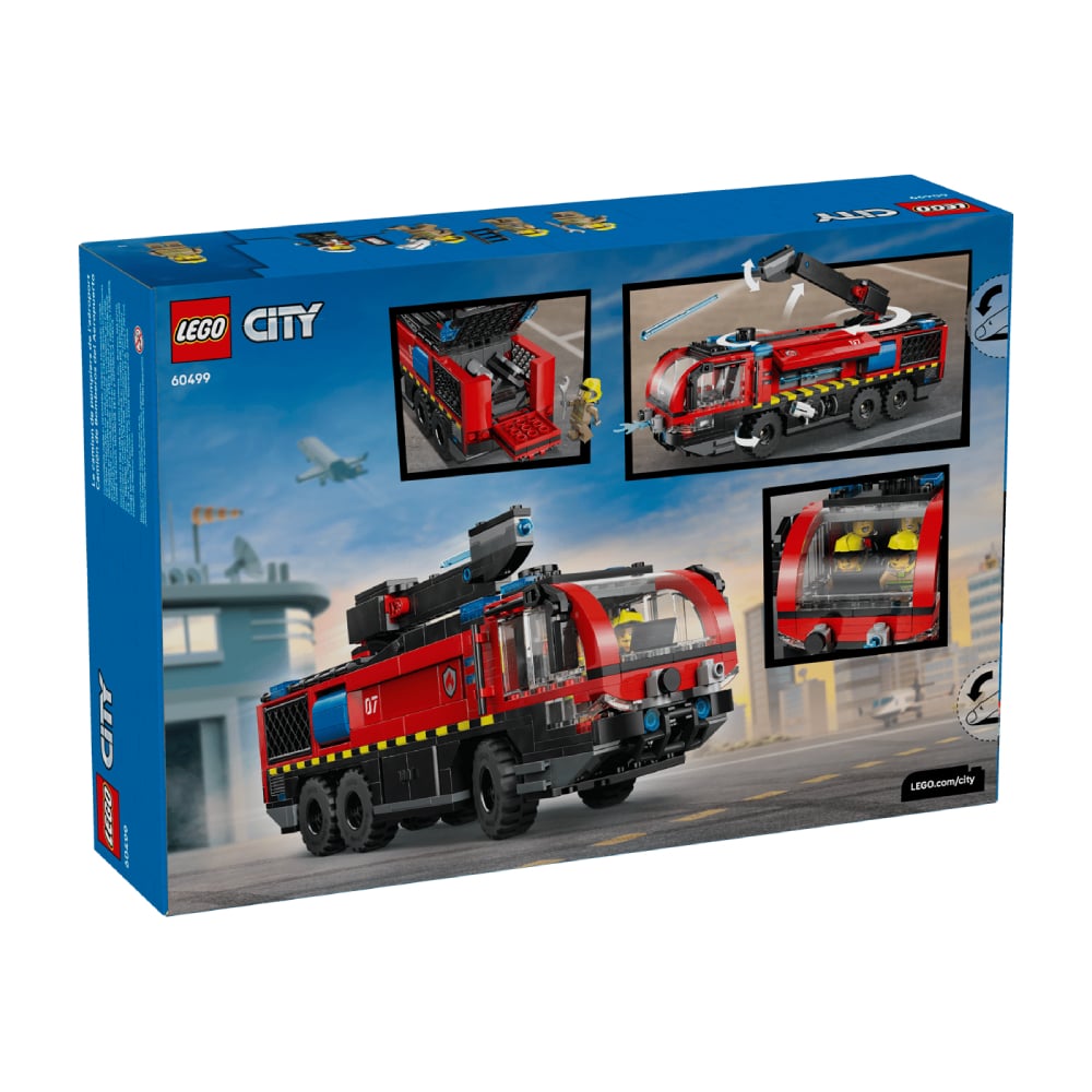 LEGO CITY AIRPORT FIRE TRUCK PRETEND PLAY EMERGENCY 60499 - 5