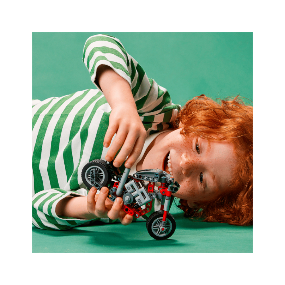 LEGO TECHNIC MOTORCYCLE 163 PIEZAS 42132 - 2
