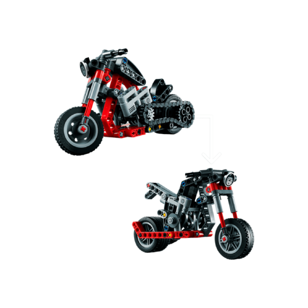 LEGO TECHNIC MOTORCYCLE 163 PIEZAS 42132 - 4