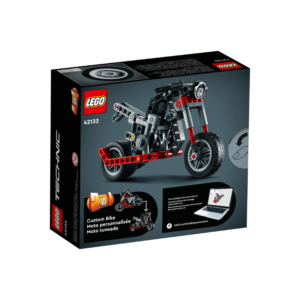 LEGO TECHNIC MOTORCYCLE 163 PIEZAS 42132 - 5