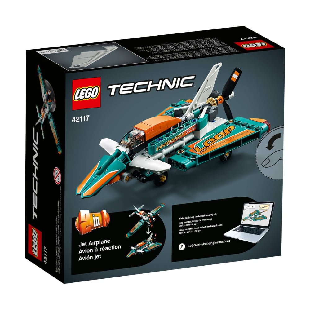 LEGO TECHNIC RACE PLANE JET AEROPLANE 2 IN 1 42117 - 5