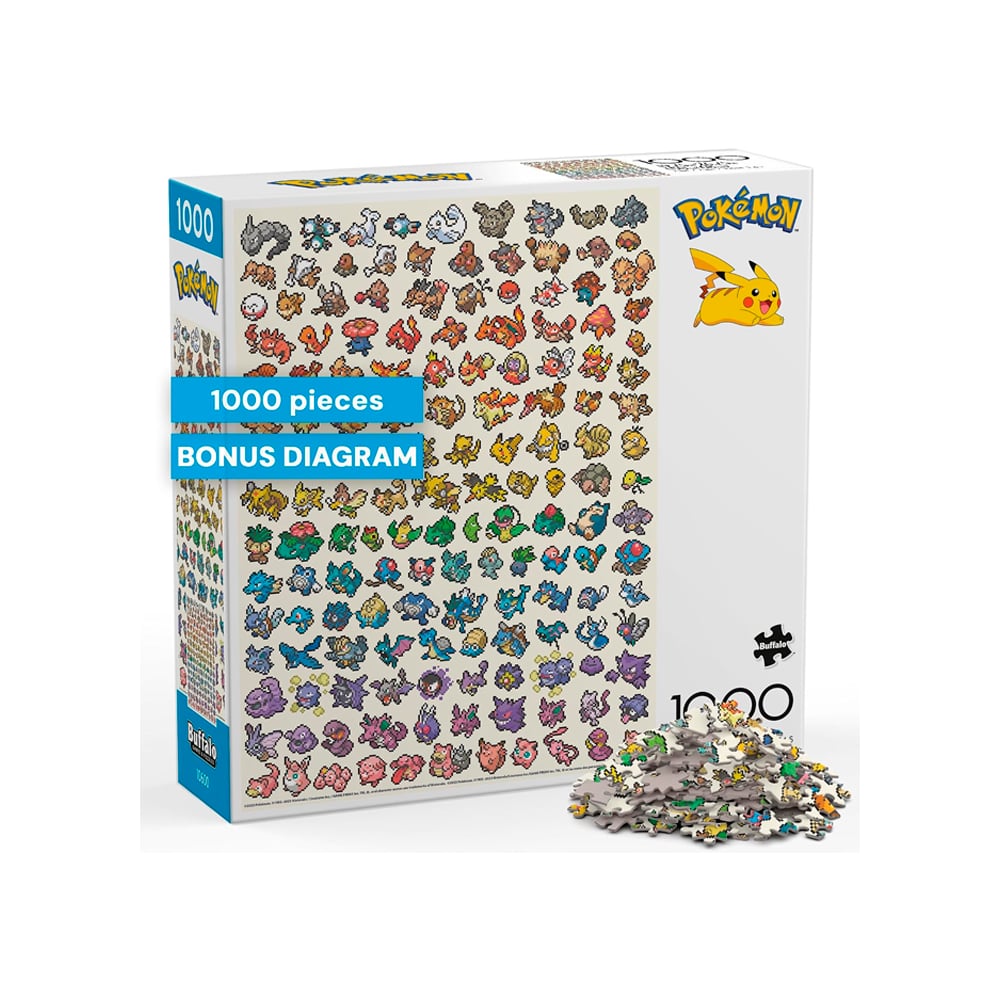 BUFFALO GAMES POKEMON PIXEL RAINBOW 1000 PIEZAS - 1