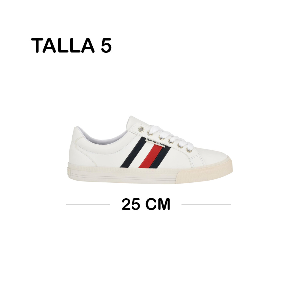 ZAPATILLA TOMMY HILFIGER DAMA LIGHTZ WHITE TALLA 5 - 2