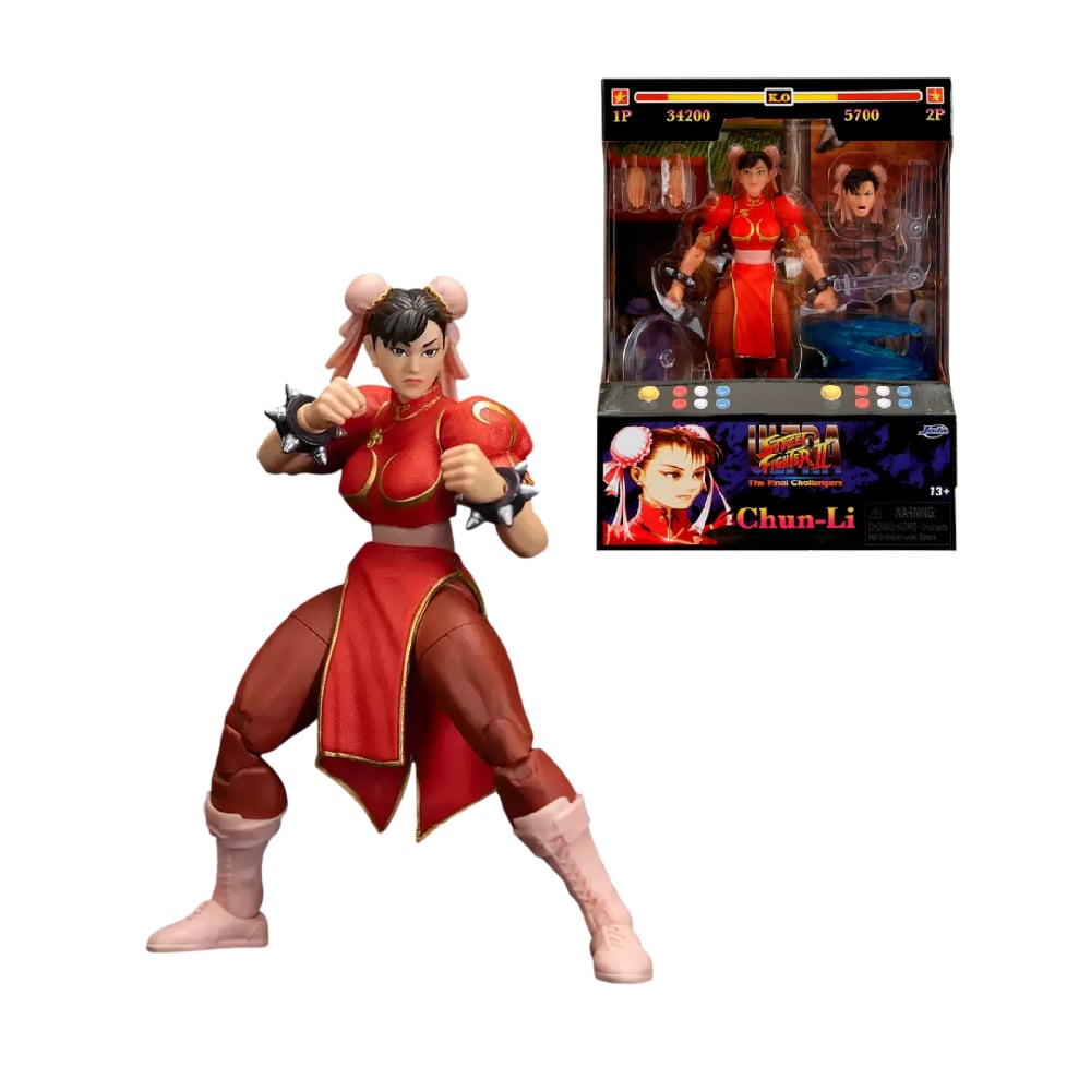 FIGURA DE COLECCION JADA STREET FIGHTER II CHUN LI PLAYER 2 - 1
