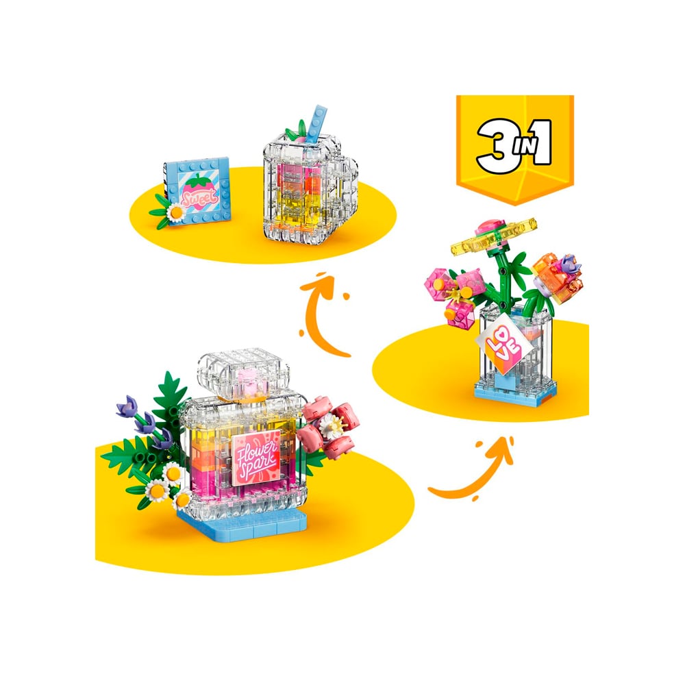 LEGO CREATOR 3 IN 1 FLORAL DECOR PERFUME BOTTLE 31383 - 3