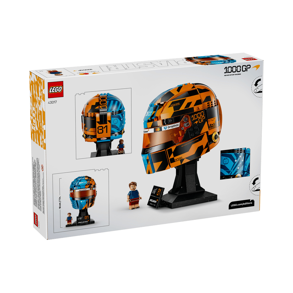 LEGO MCLAREN MASTERCARD F1 TEAM OSCAR PIASTRI HELMET 43017 - 6